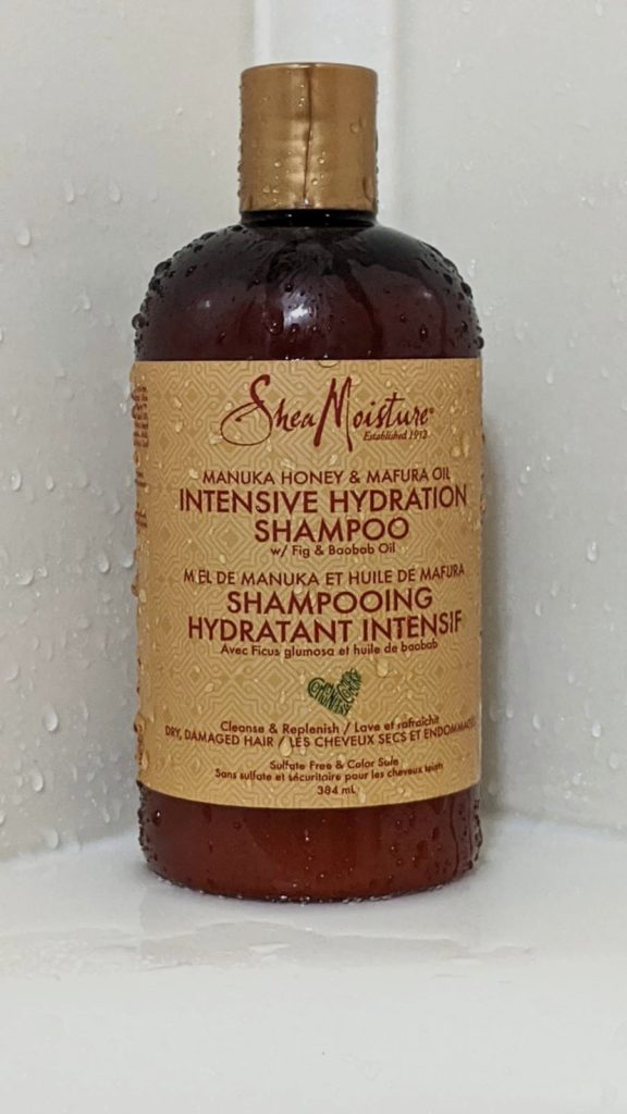 Manuka honey & mafura oil intensive hydration  shampoo wet in the shower
