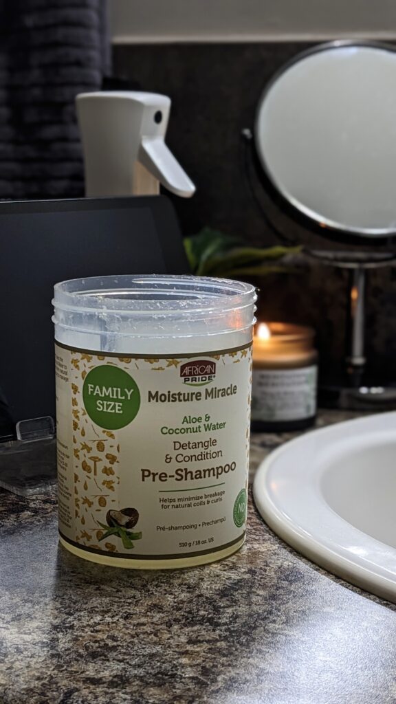 current wash day ritual, setting the vibe for wash day.